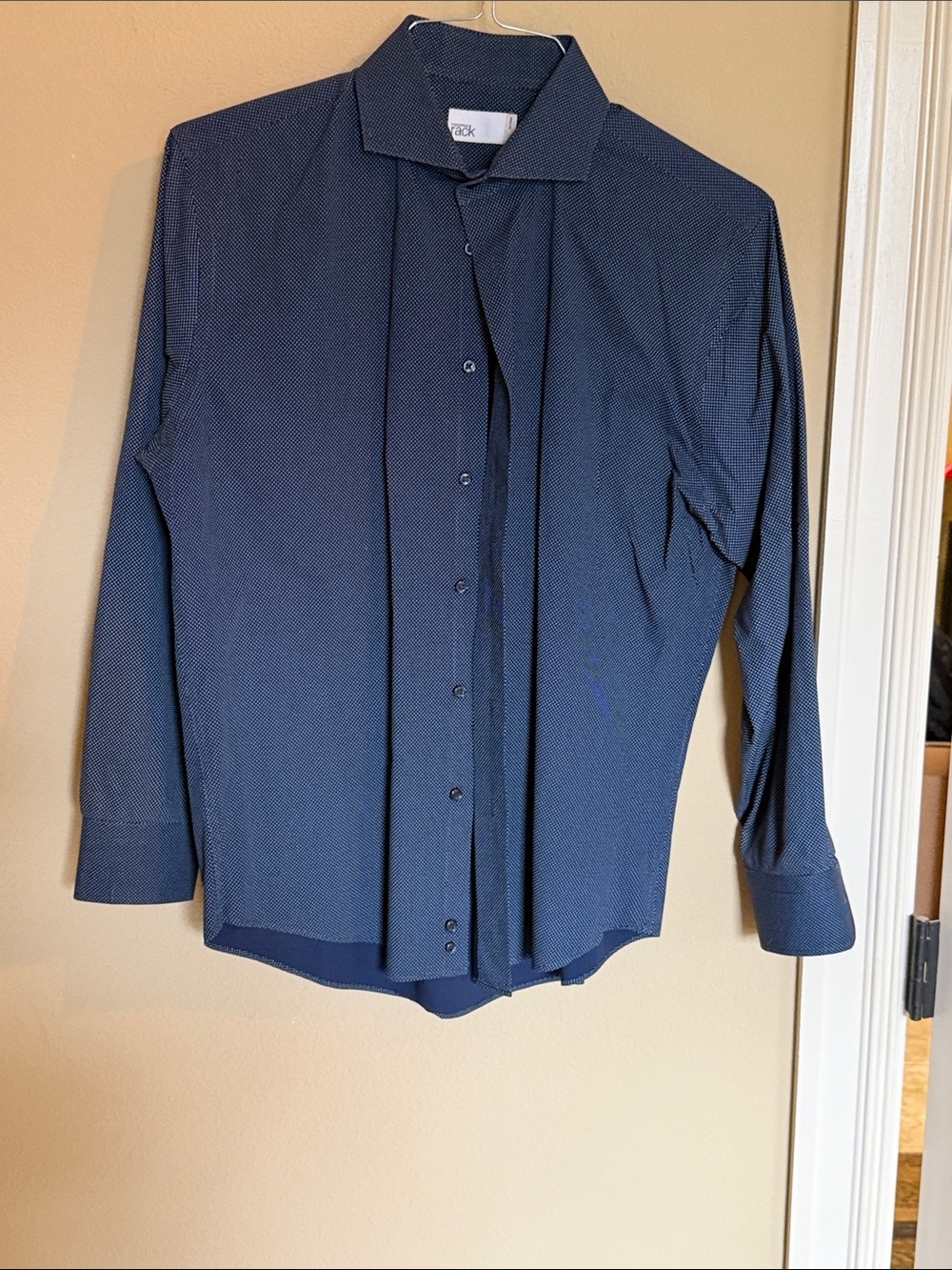 Nordstrom Men's Navy Micro-dot Dress Shirt